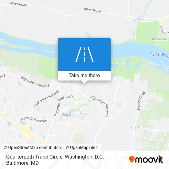 Quarterpath Trace Circle map