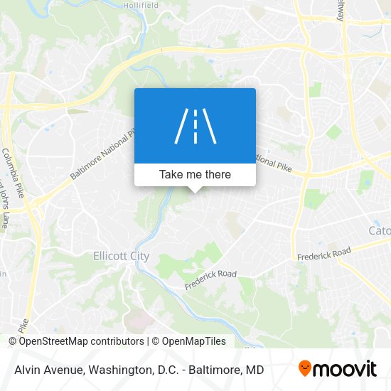 Alvin Avenue map