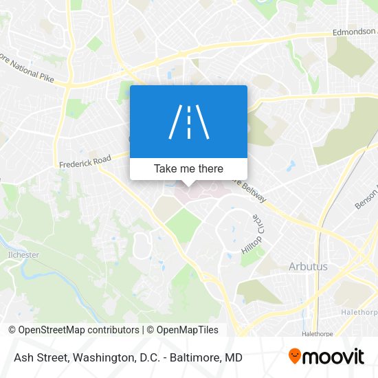 Ash Street map
