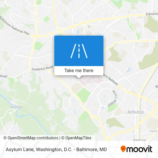 Asylum Lane map