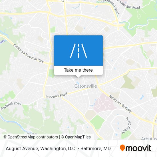 August Avenue map