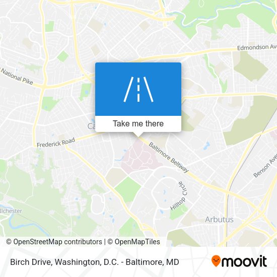 Birch Drive map