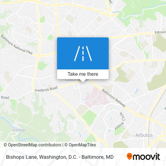 Bishops Lane map