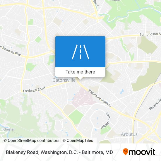Blakeney Road map
