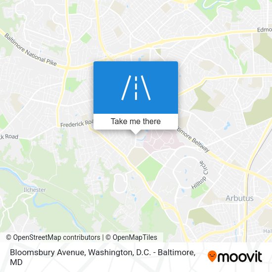 Bloomsbury Avenue map