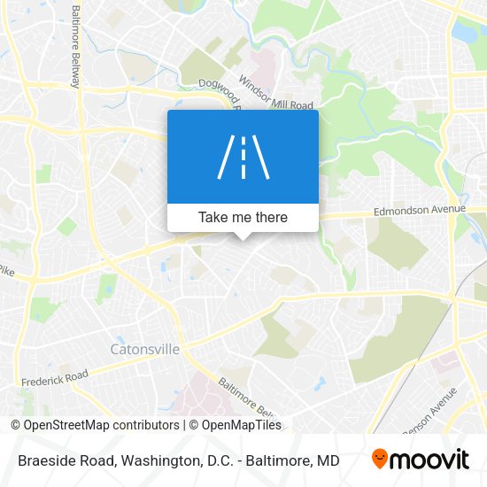 Mapa de Braeside Road