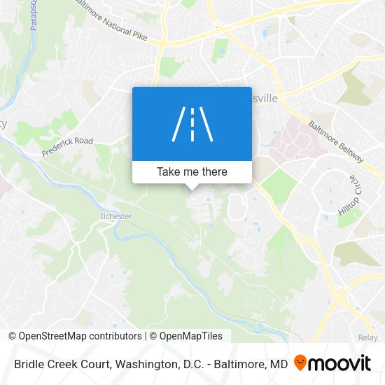 Mapa de Bridle Creek Court