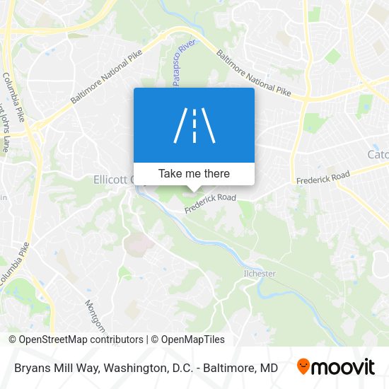 Bryans Mill Way map