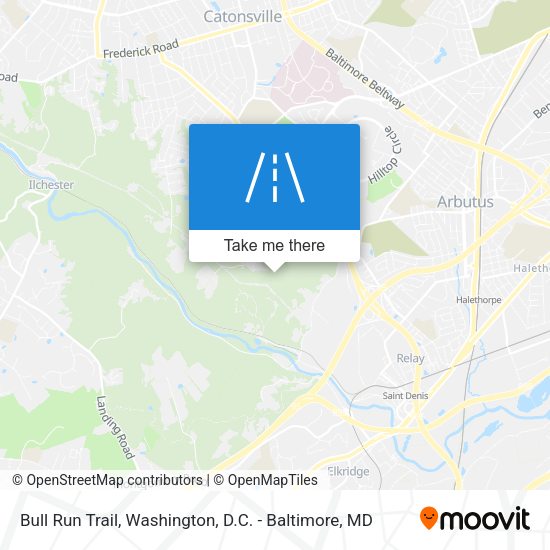 Bull Run Trail map