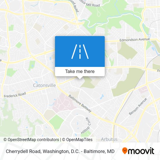 Cherrydell Road map