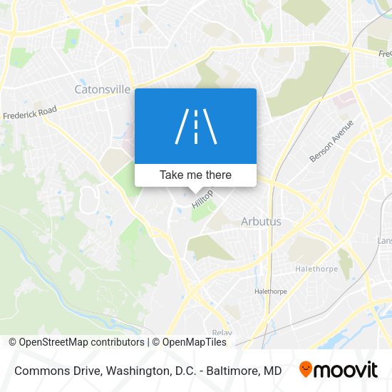 Mapa de Commons Drive