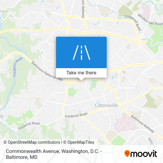 Mapa de Commonwealth Avenue