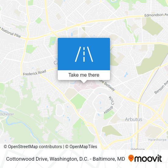 Mapa de Cottonwood Drive