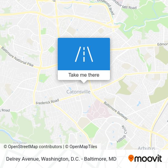 Delrey Avenue map