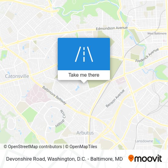 Devonshire Road map