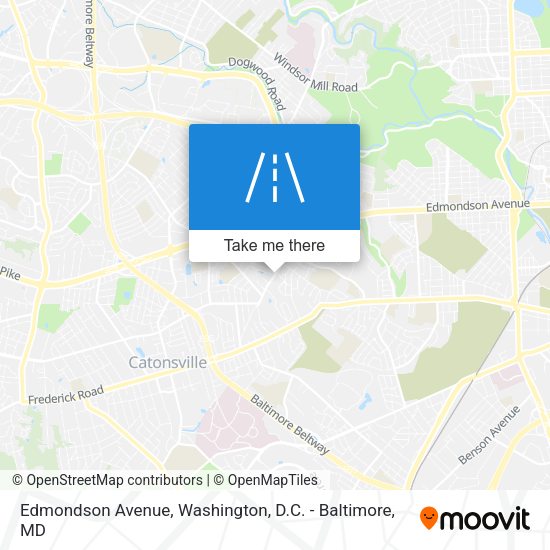 Edmondson Avenue map