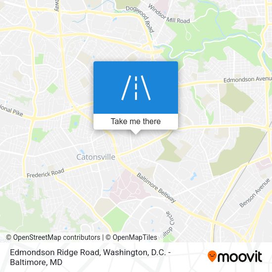 Edmondson Ridge Road map