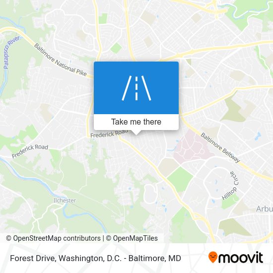 Forest Drive map