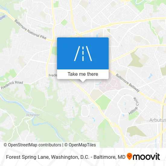 Forest Spring Lane map