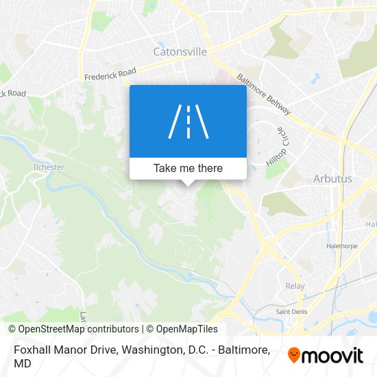 Mapa de Foxhall Manor Drive