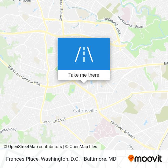 Frances Place map