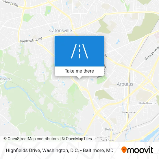 Highfields Drive map