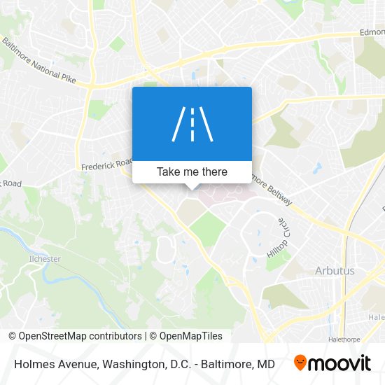 Holmes Avenue map