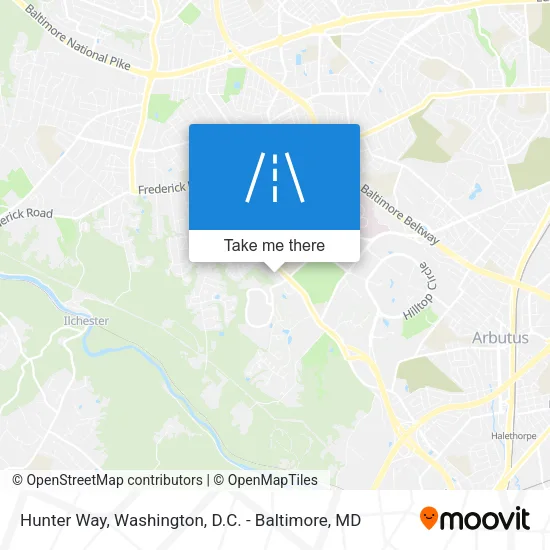Hunter Way map