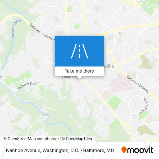 Mapa de Ivanhoe Avenue