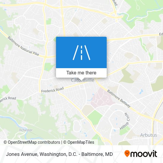 Mapa de Jones Avenue