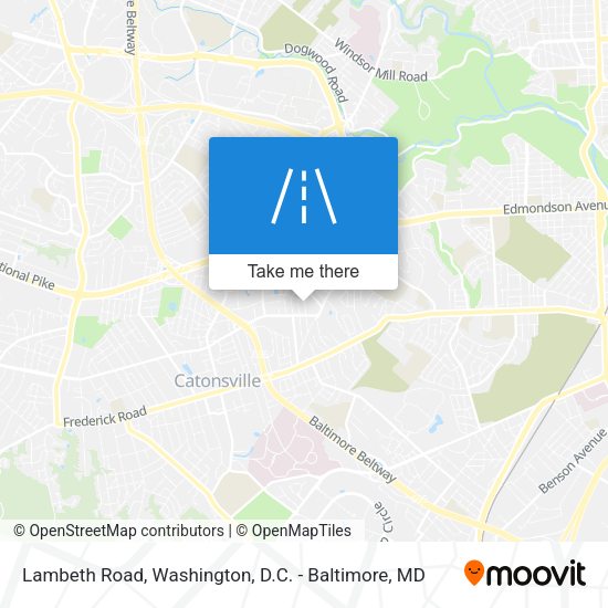 Lambeth Road map