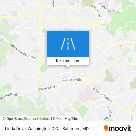 Linda Drive map