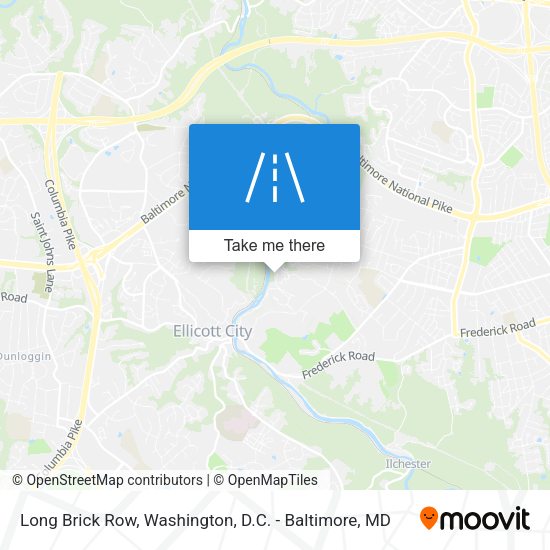 Mapa de Long Brick Row