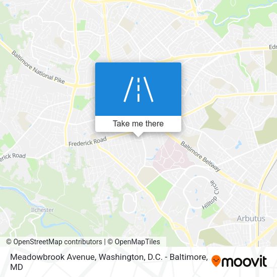 Meadowbrook Avenue map