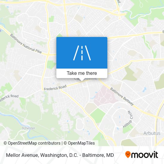 Mellor Avenue map
