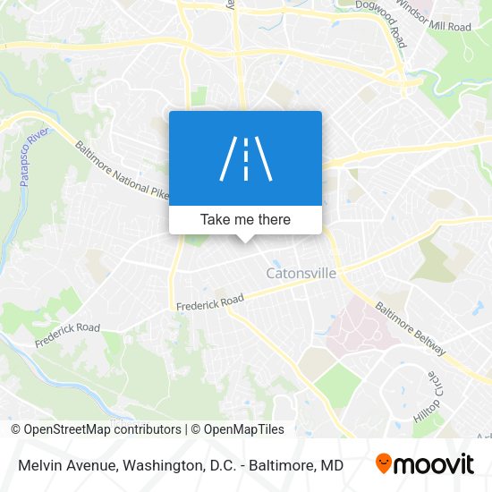 Mapa de Melvin Avenue