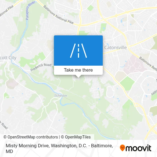 Misty Morning Drive map