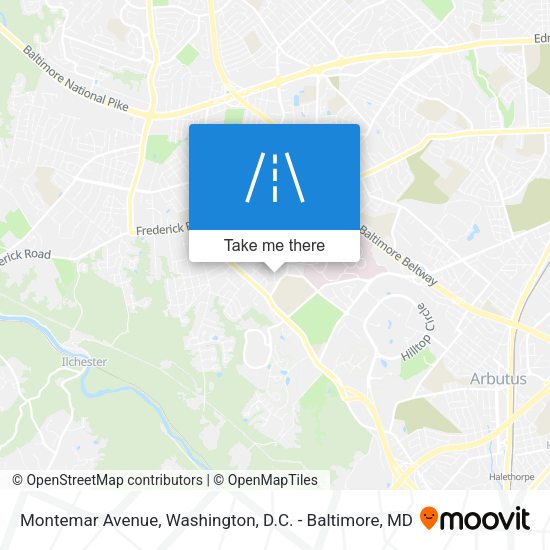 Montemar Avenue map