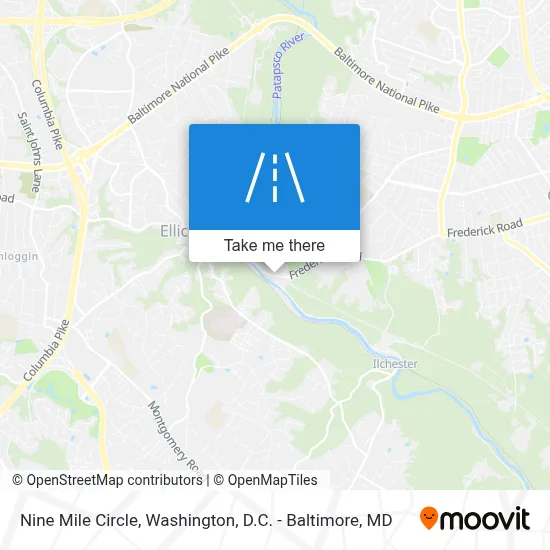 Nine Mile Circle map