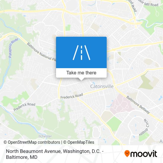 Mapa de North Beaumont Avenue