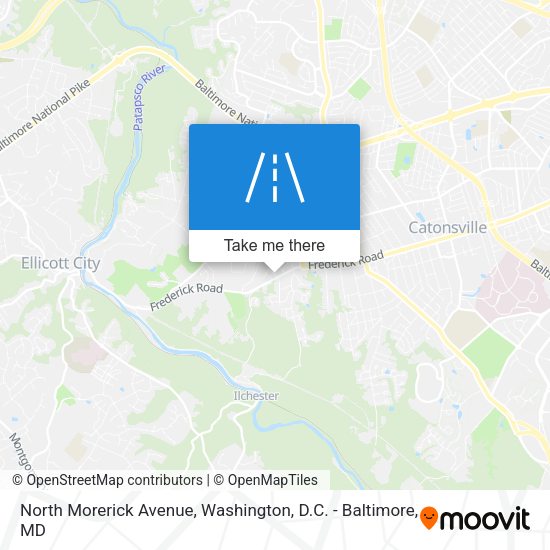 North Morerick Avenue map