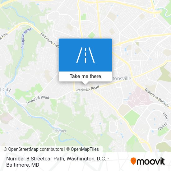 Mapa de Number 8 Streetcar Path