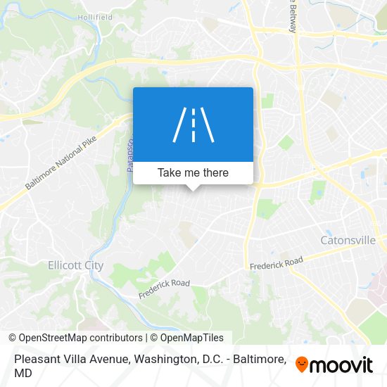 Pleasant Villa Avenue map