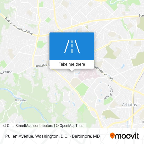 Pullen Avenue map