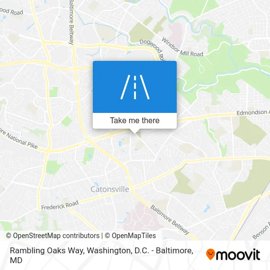 Rambling Oaks Way map