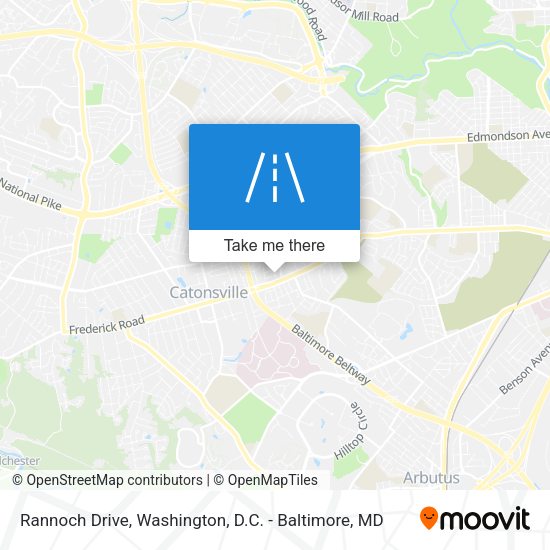 Rannoch Drive map