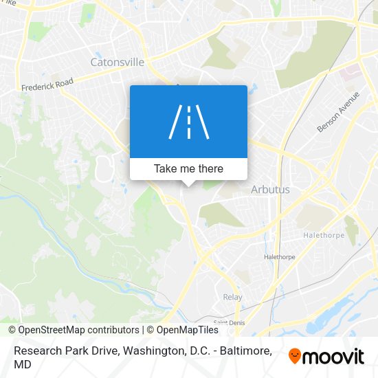 Mapa de Research Park Drive