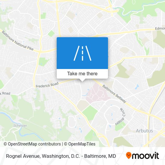 Mapa de Rognel Avenue
