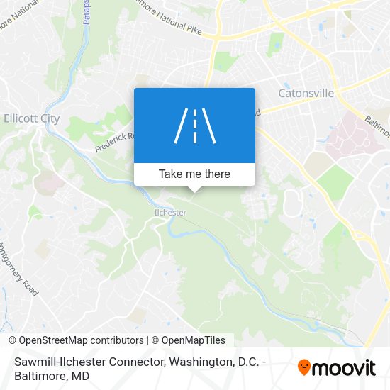 Sawmill-Ilchester Connector map