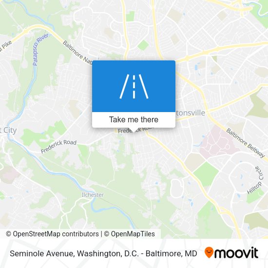 Seminole Avenue map